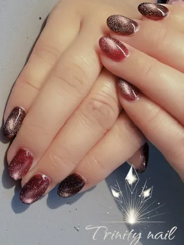 マグネットネイル2カラーアレンジ