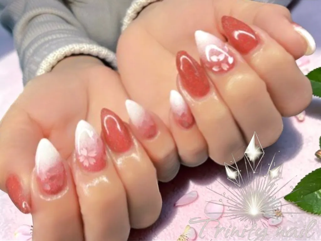 お持ち込みデザイン*120分コース*桜ホロネイル